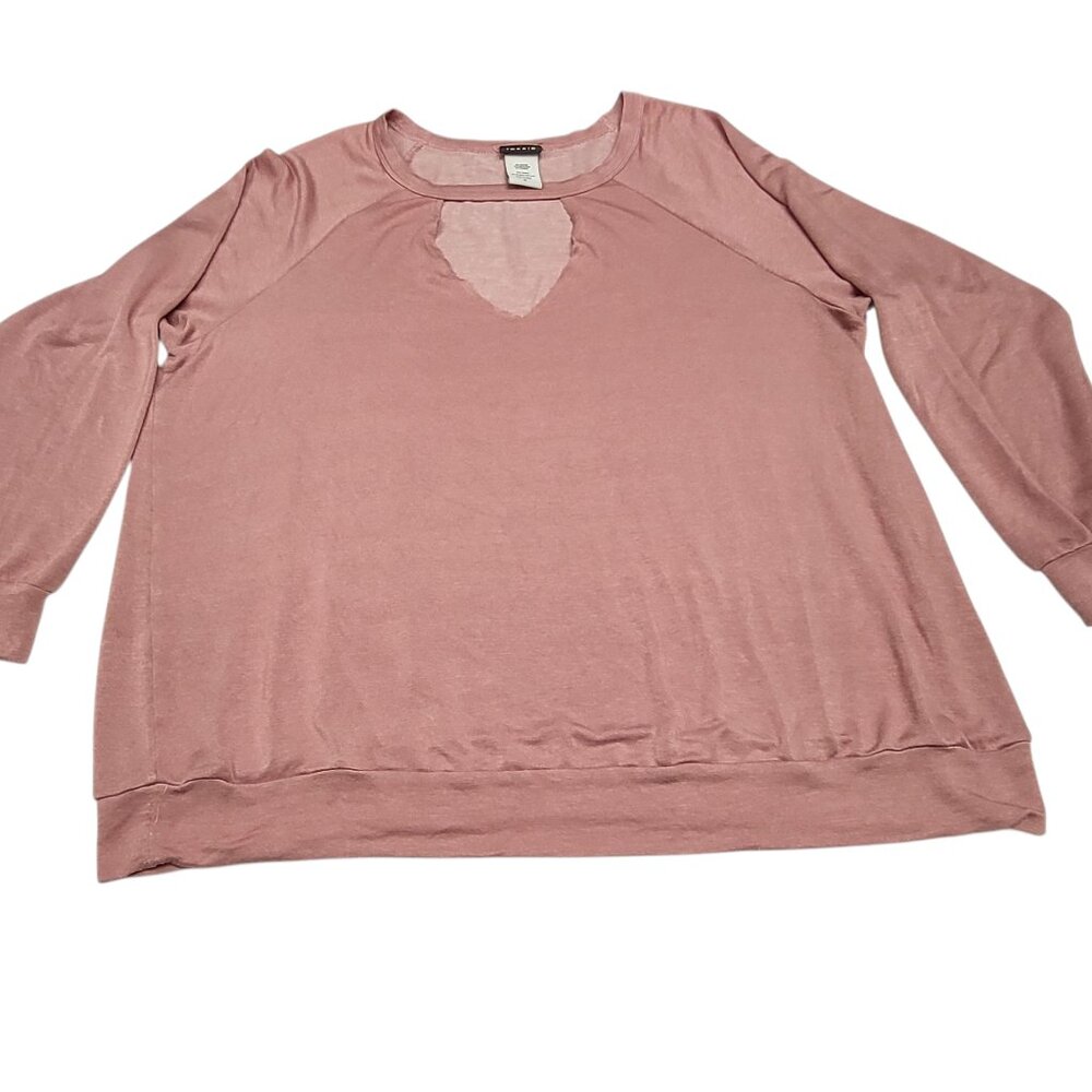 Torrid Mauve Choker Neck Raglan Sweatshirt Size 2/2X